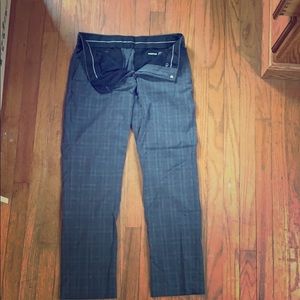 J. Ferrar Classic Plaid Dress Pants